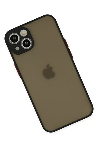 Apple iPhone 15 Plus Kılıf Montreal Silikon Kapak - Siyah