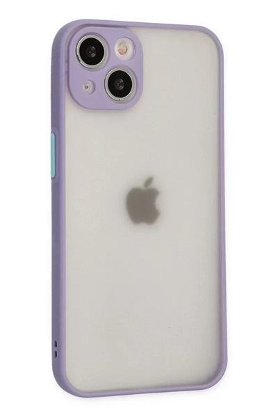 Apple iPhone 15 Plus Kılıf Montreal Silikon Kapak - Mor