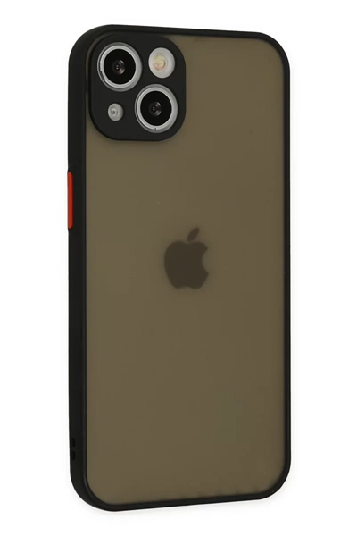 Apple iPhone 15 Plus Kılıf Montreal Silikon Kapak - Siyah