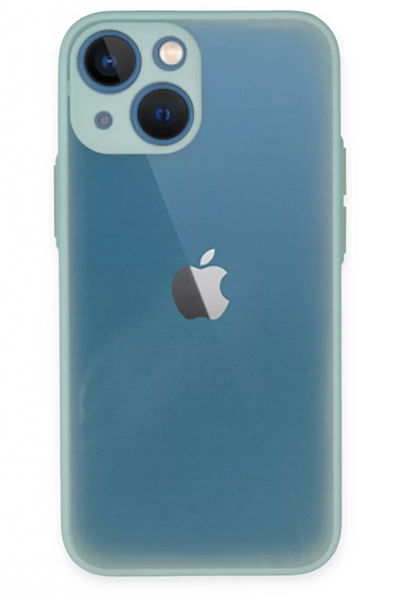 Apple iPhone 15 Plus Kılıf Montreal Silikon Kapak - Açık Yeşil