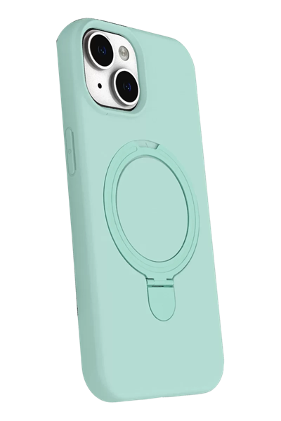 Apple iPhone 15 Plus Regal Magsafe Standlı Kapak - Su Yeşili