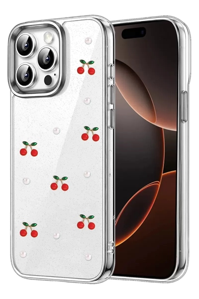 Apple iPhone 15 Pro Fiyonk Desenli Kapak - Desen 9