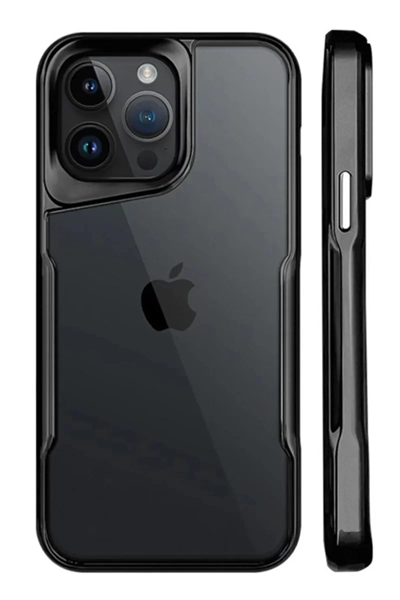Apple iPhone 15 Pro Kılıf Boyi Silikon Kapak - Siyah