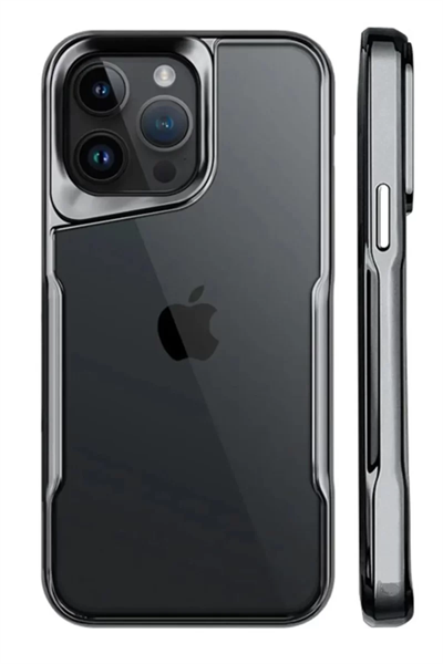 Apple iPhone 15 Pro Kılıf Boyi Silikon Kapak - Titan Gri
