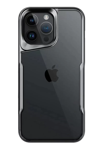 Apple iPhone 15 Pro Kılıf Boyi Silikon Kapak - Titan Gri