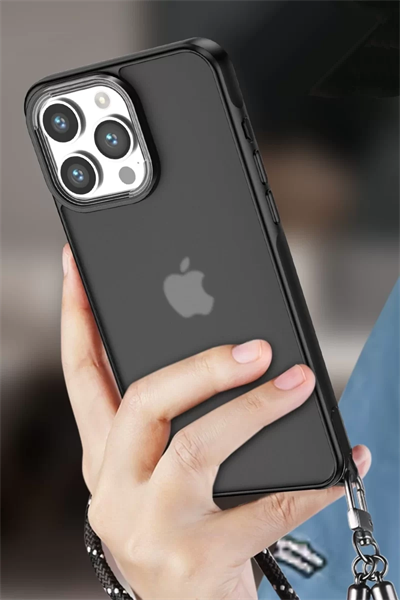 Apple iPhone 15 Pro Kılıf Elegant Kapak - Siyah