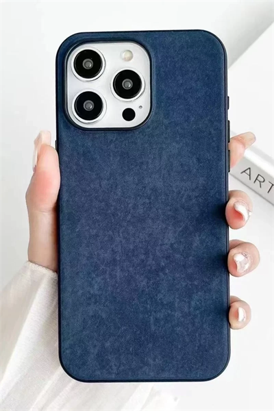 Apple iPhone 15 Pro Kılıf Karen Magsafe Kapak - Lacivert