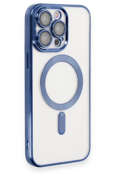 Apple iPhone 15 Pro Kılıf Kross Magneticsafe Kapak - Lacivert