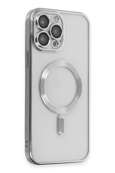 Apple iPhone 15 Pro Kılıf Kross Magneticsafe Kapak - Gümüş