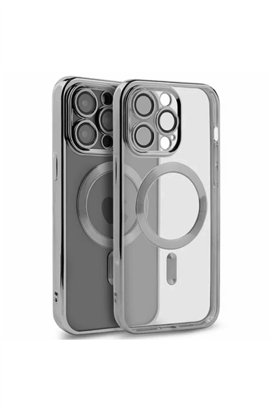Apple iPhone 15 Pro Kılıf Kross Magneticsafe Kapak - Gümüş