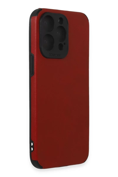 Apple iPhone 15 Pro Kılıf Loop Deri Silikon - Kırmızı