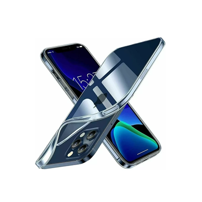 Apple iPhone 15 Pro Kılıf Lüx Şeffaf Silikon