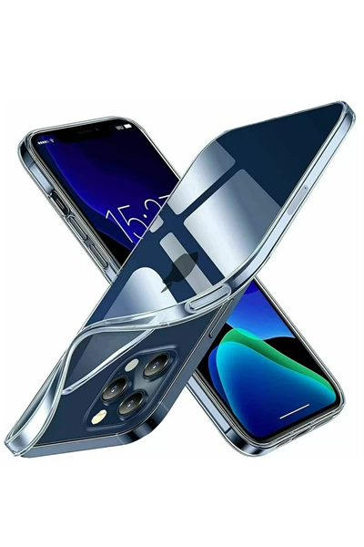 Apple iPhone 15 Pro Kılıf Lüx Şeffaf Silikon
