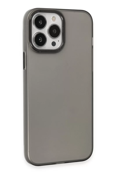 Apple iPhone 15 Pro Kılıf Modos Metal Kapak - Siyah