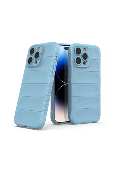 Apple iPhone 15 Pro Kılıf Optimum Silikon - Sky Blue
