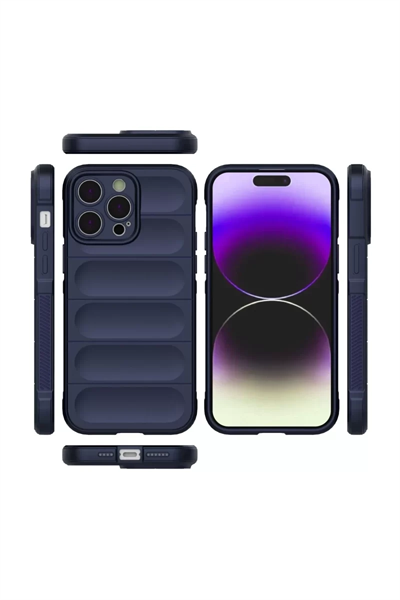 Apple iPhone 15 Pro Kılıf Optimum Silikon - Lacivert
