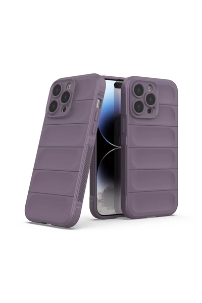 Apple iPhone 15 Pro Kılıf Optimum Silikon - Mor