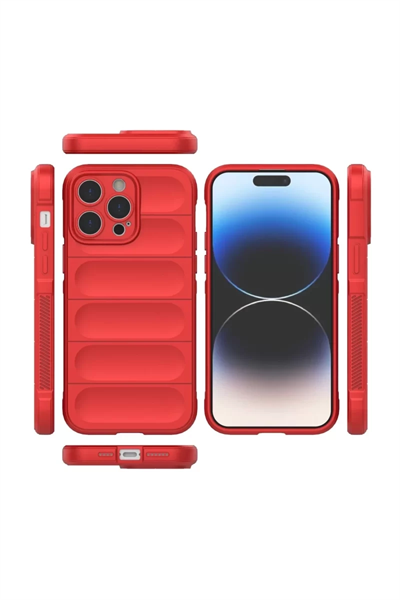 Apple iPhone 15 Pro Kılıf Optimum Silikon - Kırmızı