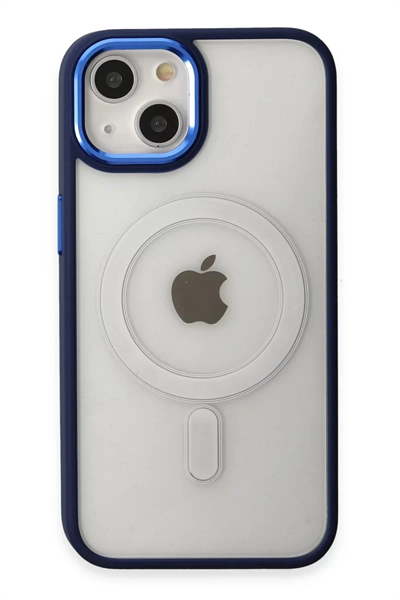Apple iPhone 15 Pro Kılıf Room Magneticsafe Silikon - Lacivert