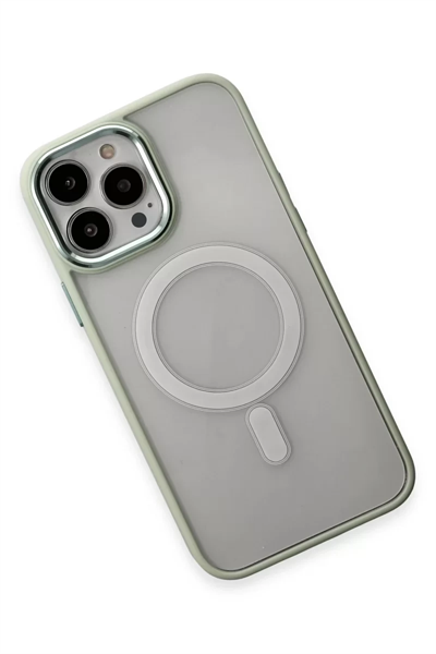 Apple iPhone 15 Pro Kılıf Room Magneticsafe Silikon - Su Yeşili
