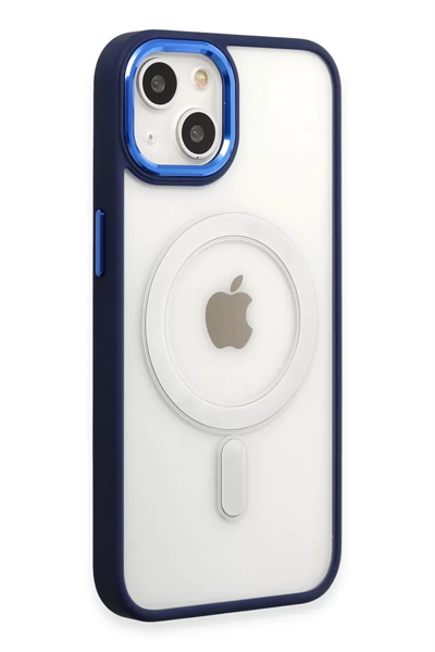 Apple iPhone 15 Pro Kılıf Room Magneticsafe Silikon - Lacivert