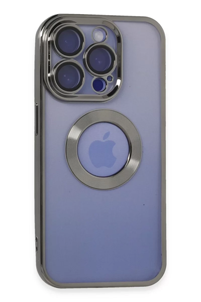 Apple iPhone 15 Pro Kılıf Slot Silikon - Titan Gri