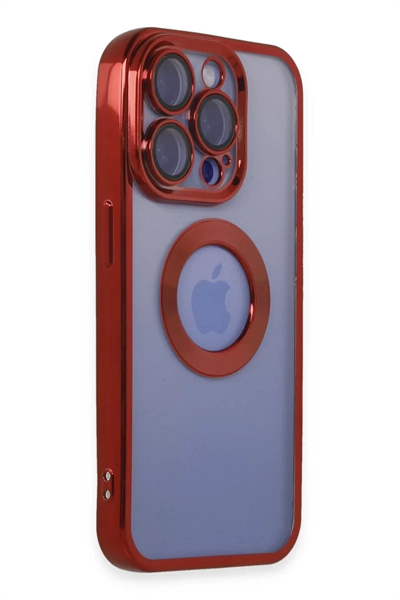 Apple iPhone 15 Pro Kılıf Slot Silikon - Kırmızı