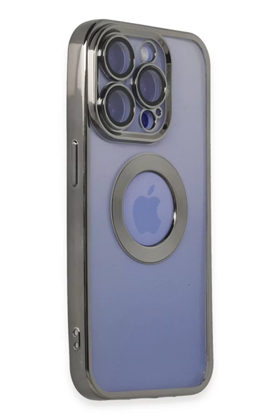 Apple iPhone 15 Pro Kılıf Slot Silikon - Titan Gri