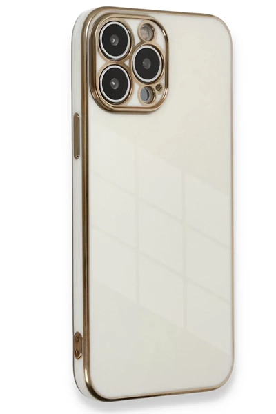 Apple iPhone 15 Pro Kılıf Volet Silikon - Beyaz