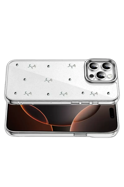 Apple iPhone 15 Pro Max Fiyonk Desenli Kapak - Desen 4