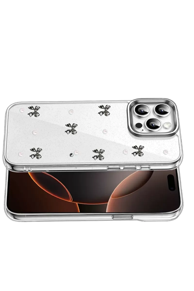 Apple iPhone 15 Pro Max Fiyonk Desenli Kapak - Desen 8