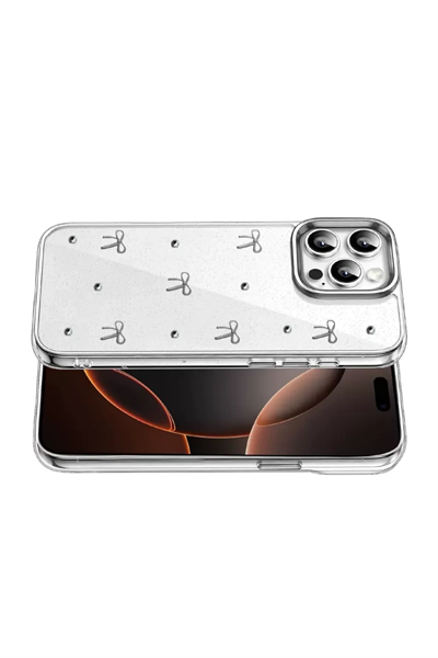 Apple iPhone 15 Pro Max Fiyonk Desenli Kapak - Desen 5