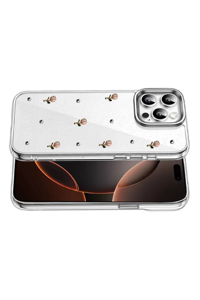 Apple iPhone 15 Pro Max Fiyonk Desenli Kapak - Desen 6