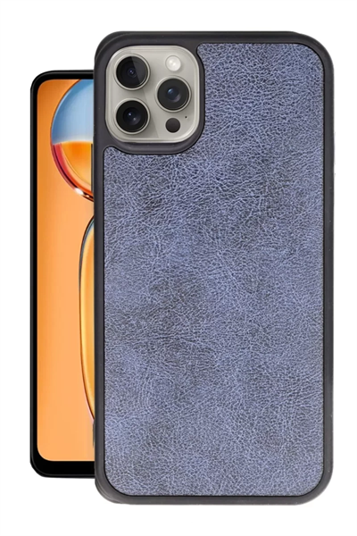 Apple iPhone 15 Pro Max Kılıf Aras Deri Kapak - Lacivert