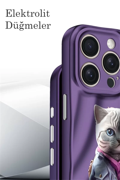 Apple iPhone 15 Pro Max Kılıf Crew Desenli Kapak - Kapadokya