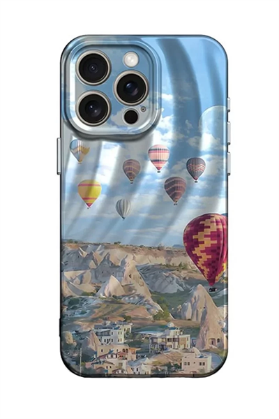 Apple iPhone 15 Pro Max Kılıf Crew Desenli Kapak - Kapadokya