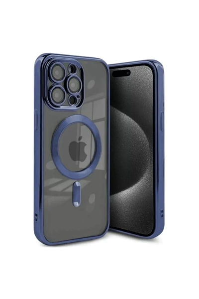Apple iPhone 15 Pro Max Kılıf Kross Magneticsafe Kapak - Lacivert