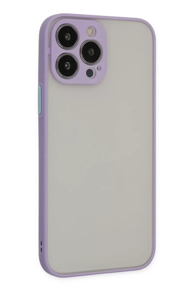 Apple iPhone 15 Pro Max Kılıf Montreal Silikon Kapak - Mor