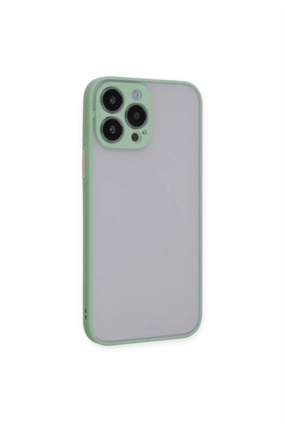 Apple iPhone 15 Pro Max Kılıf Montreal Silikon Kapak - Açık Yeşil