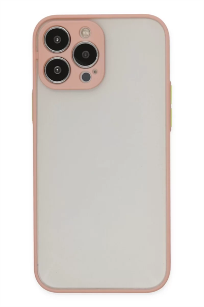 Apple iPhone 15 Pro Max Kılıf Montreal Silikon Kapak - Pembe