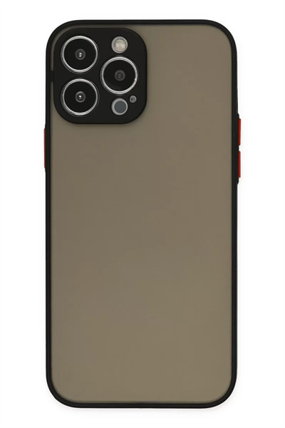 Apple iPhone 15 Pro Max Kılıf Montreal Silikon Kapak - Siyah
