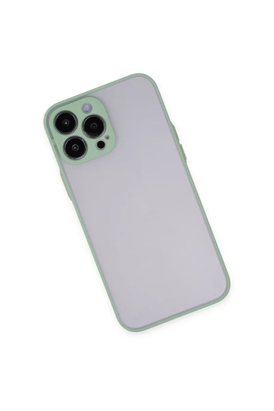 Apple iPhone 15 Pro Max Kılıf Montreal Silikon Kapak - Açık Yeşil