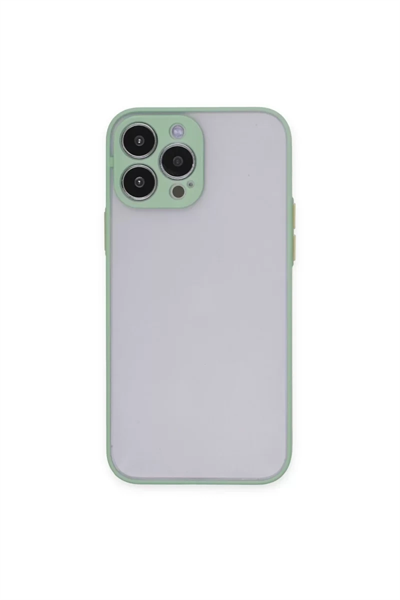 Apple iPhone 15 Pro Max Kılıf Montreal Silikon Kapak - Açık Yeşil