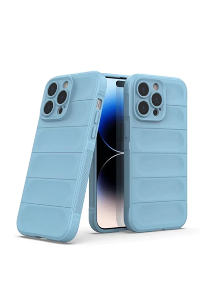 Apple iPhone 15 Pro Max Kılıf Optimum Silikon - Sky Blue