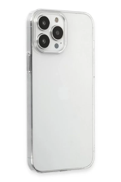 Apple iPhone 15 Pro Max Kılıf Pc Sert Şeffaf Kapak - Şeffaf