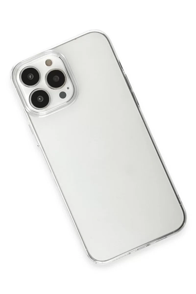 Apple iPhone 15 Pro Max Kılıf Pc Sert Şeffaf Kapak - Şeffaf
