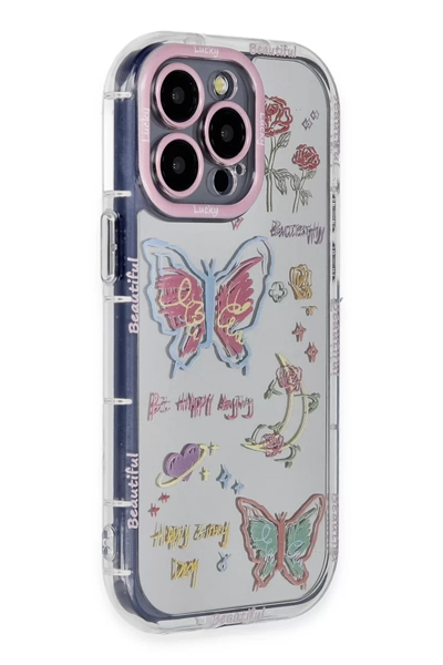 Apple iPhone 15 Pro Max Kılıf Reflexion Desenli Kapak - Desen 8