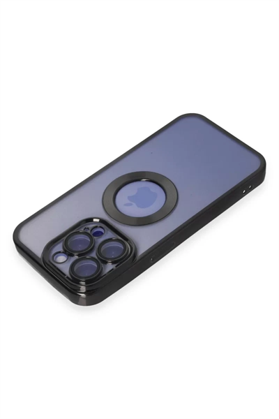 Apple iPhone 15 Pro Max Kılıf Slot Silikon - Siyah