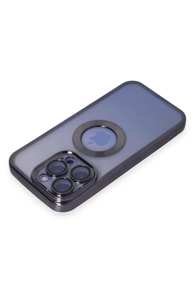 Apple iPhone 15 Pro Max Kılıf Slot Silikon - Mor