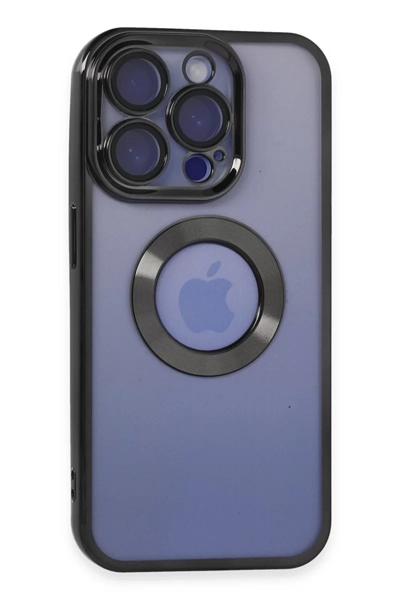 Apple iPhone 15 Pro Max Kılıf Slot Silikon - Siyah